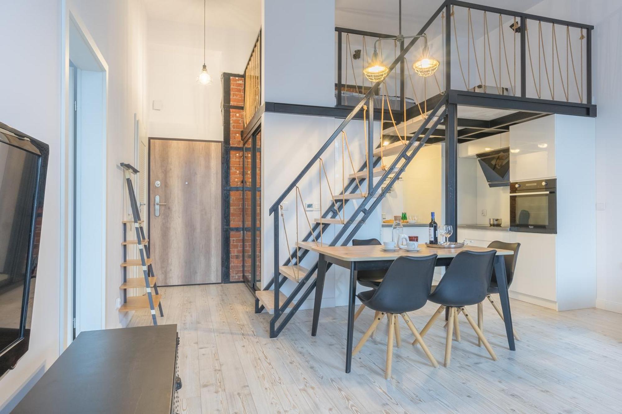 Apartament Z Antresola Nowa Papiernia 브로츠와프 외부 사진